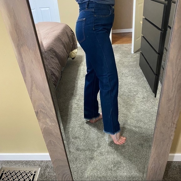 Nwt Carmar Sebastian High Waisted Raw Hem Jeans - Picture 4 of 12